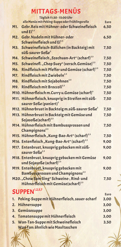 Menu China Imbiss Chinesische Mauer-9